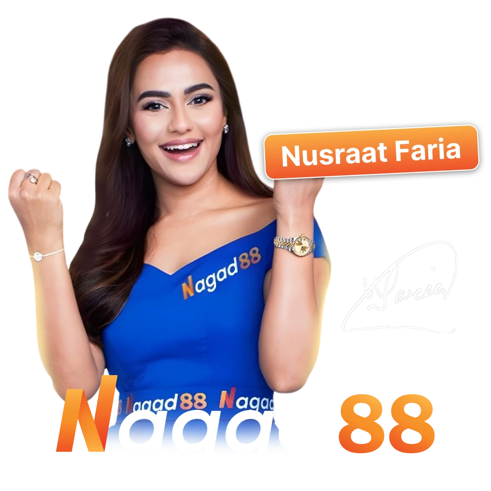 Nusrat Faria is the Nagad88 official ambassador.