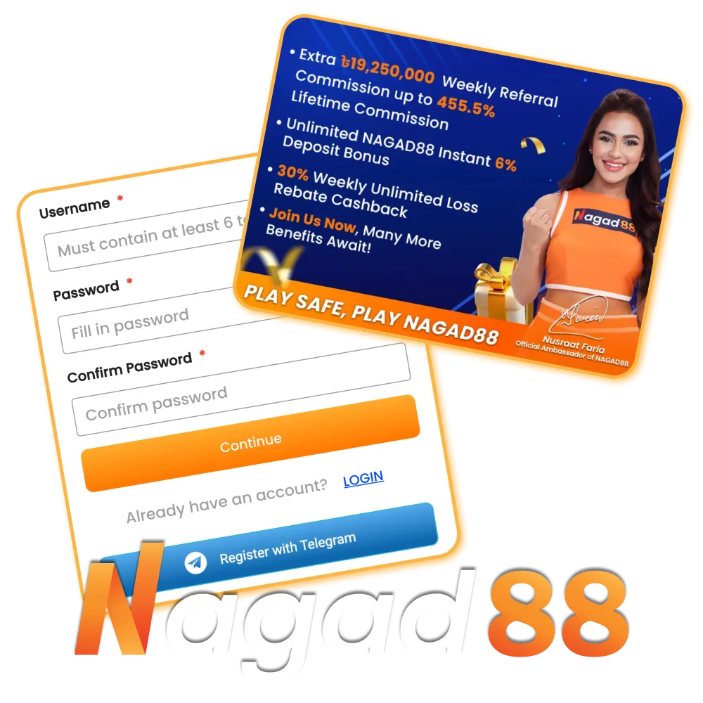 Register on Nagad88 in minutes.