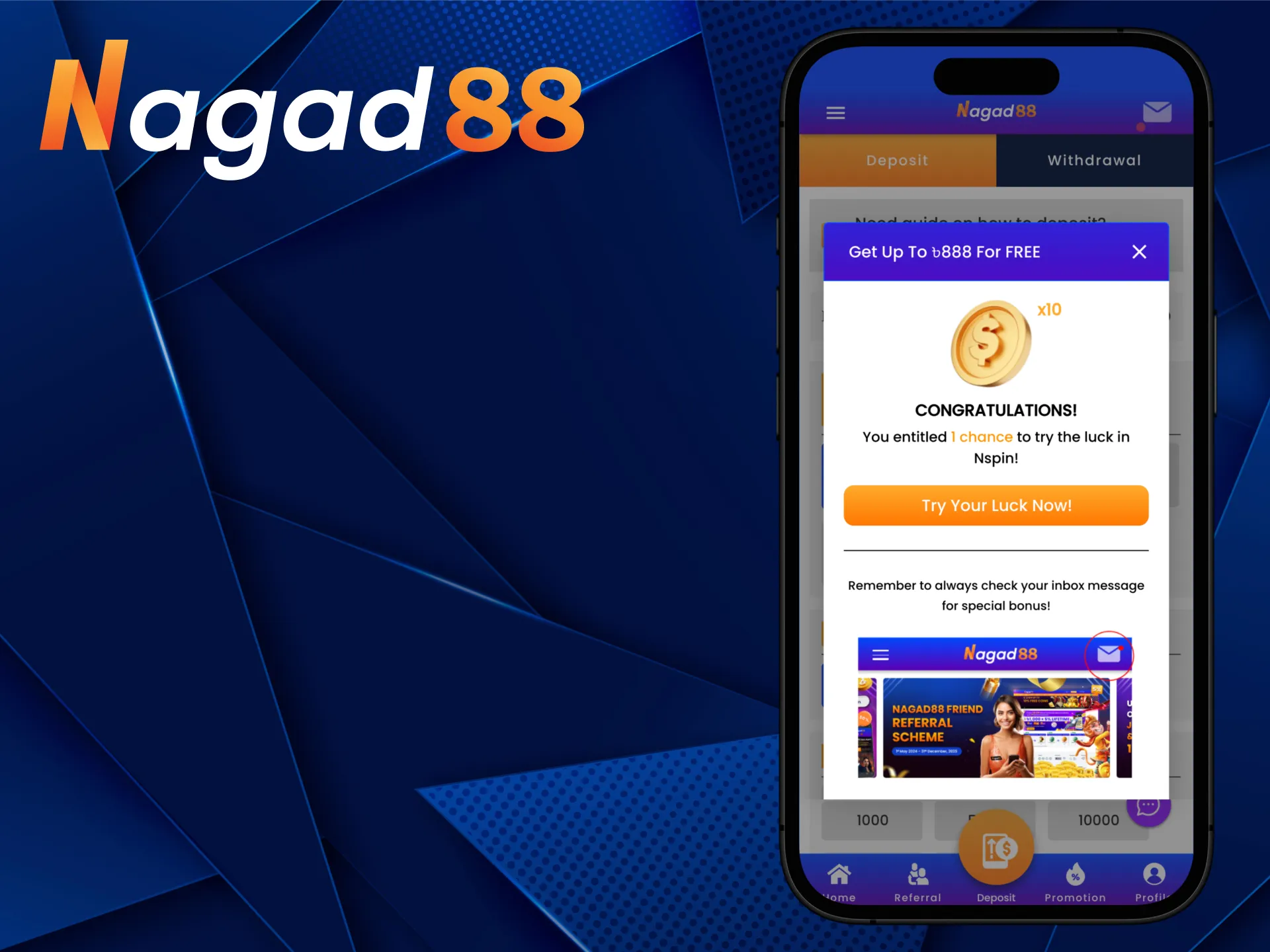 Complete the simple Nagad88 registration.