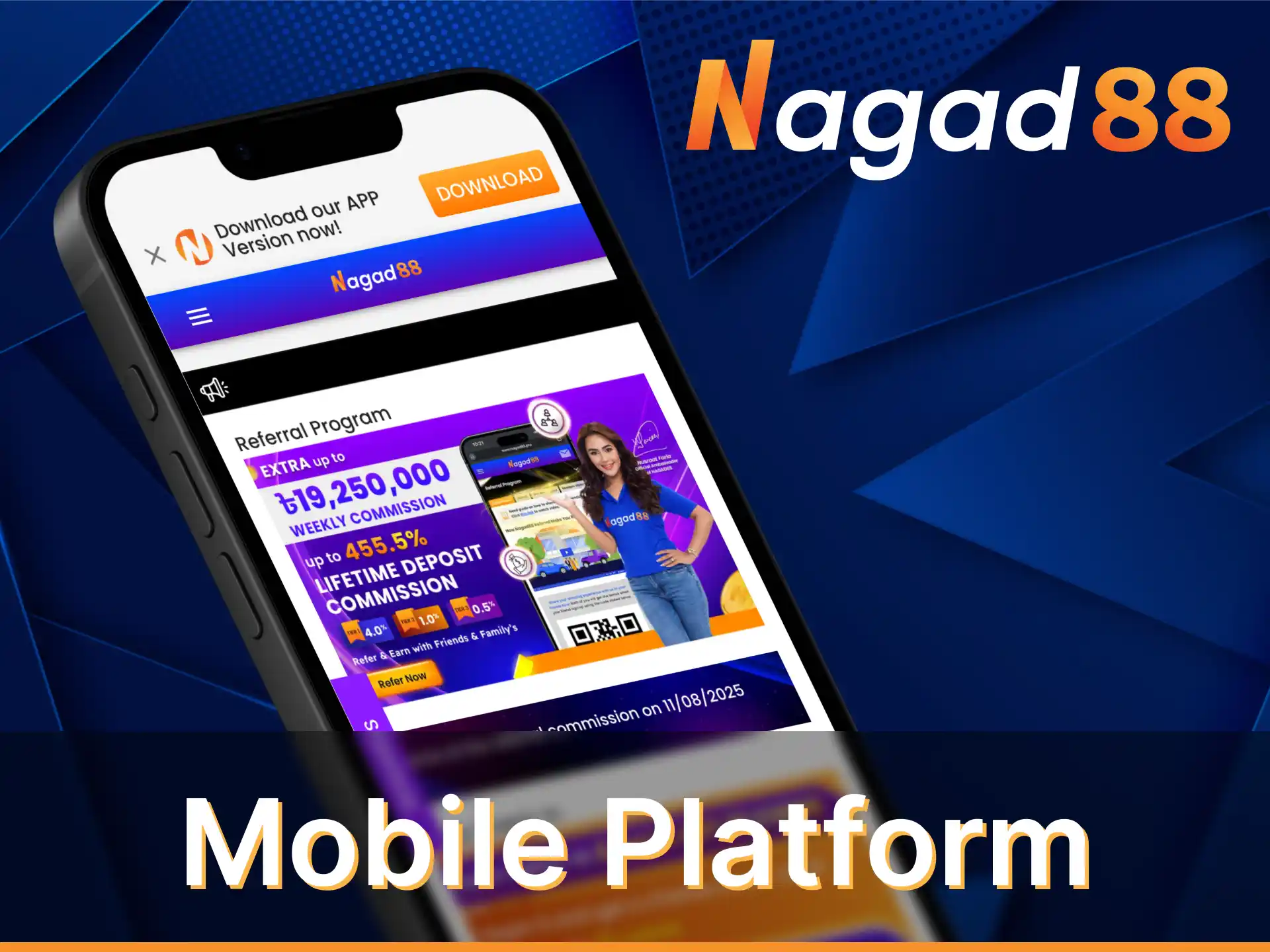 Try the mobile platform Nagad88.