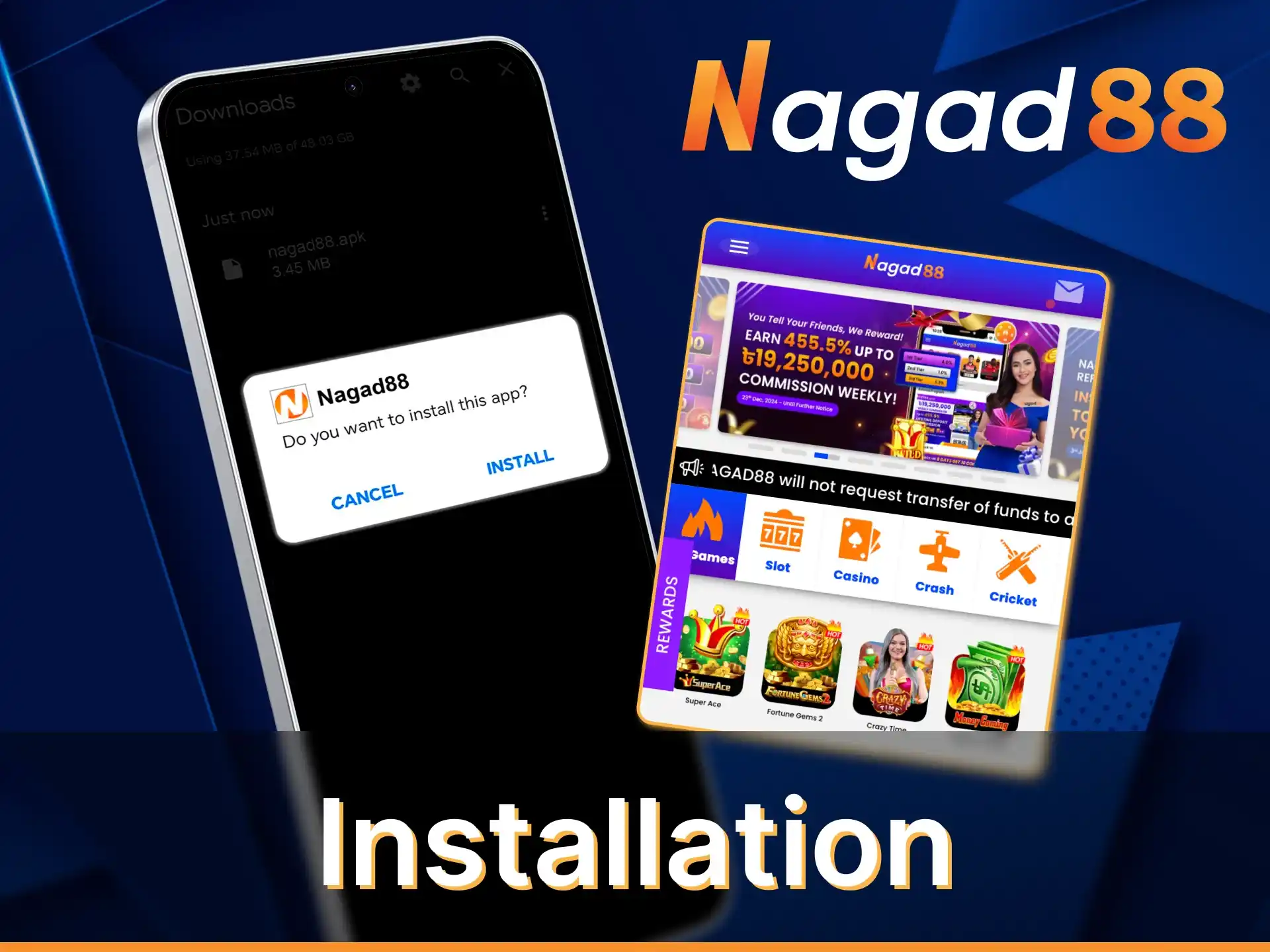 With these instructions, it's easy to install the Nagad88 app.