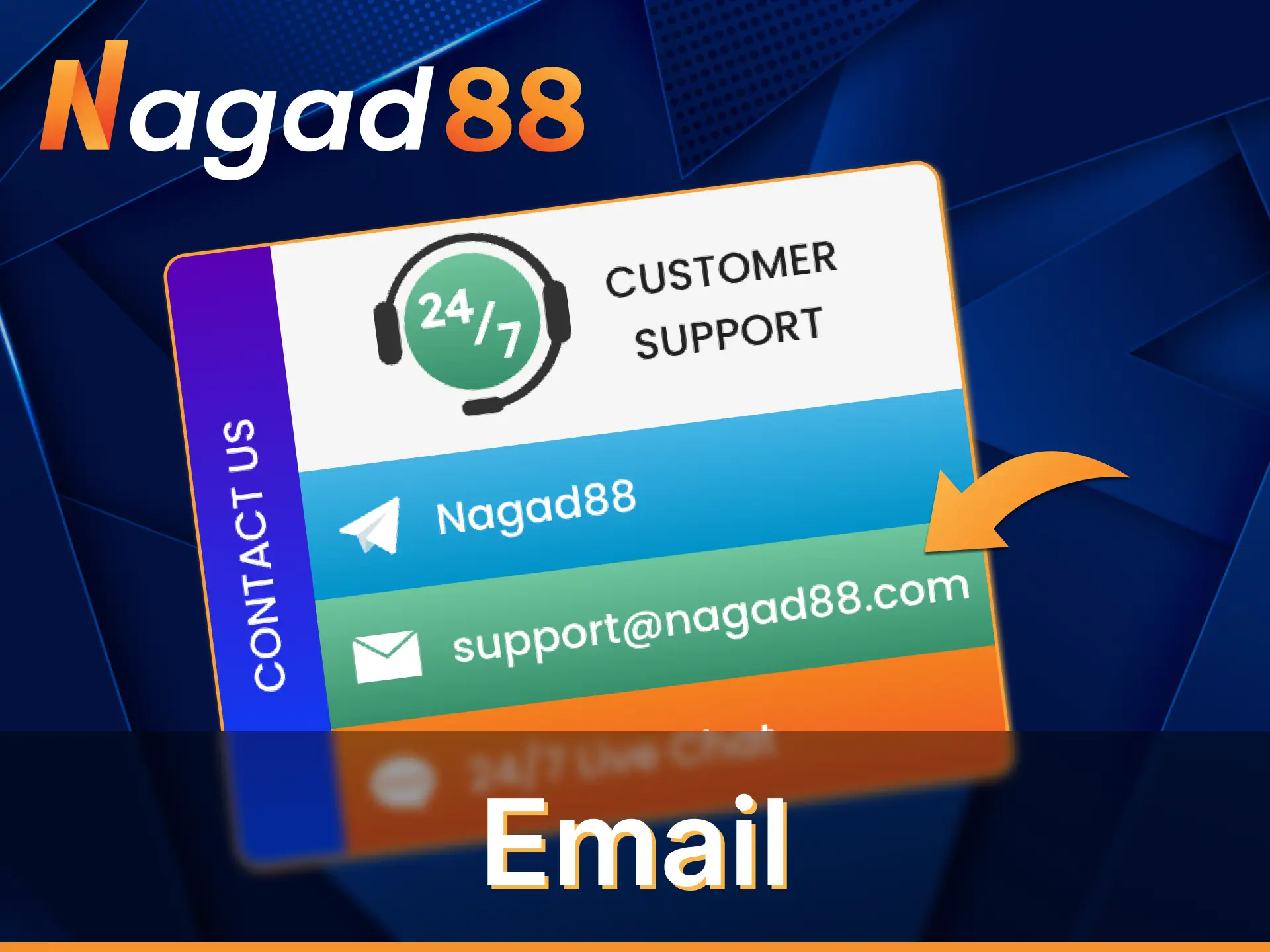 Count on support from Nagad88 via email.